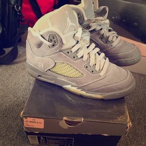 air jordan retro gs 5 wolf grey